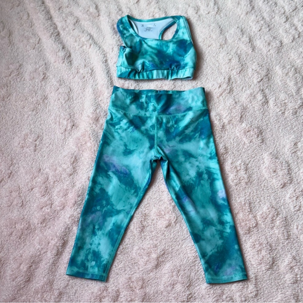 Girls Xersion Size XS 6/6X Sports Bra Athletic Legging Pants Bottoms Outfit Set